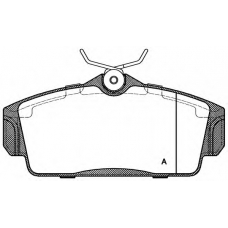 BPA0704.00 OPEN PARTS Комплект тормозных колодок, дисковый тормоз