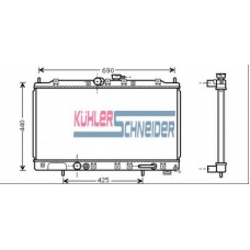 0500351 KUHLER SCHNEIDER Радиатор, охлаждение двигател