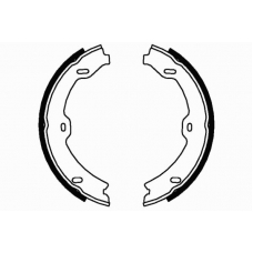 09-0658 E.T.F. Комплект тормозных колодок; комплект тормозных кол