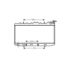 DN2115 AVA Радиатор, охлаждение двигателя