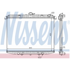 62070 NISSENS Радиатор, охлаждение двигателя