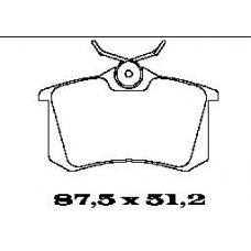 BL1193B3 FTE Комплект тормозных колодок, дисковый тормоз