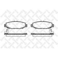 435 004-SX STELLOX Комплект тормозных колодок, дисковый тормоз