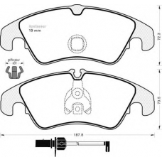 951 MGA Комплект тормозных колодок, дисковый тормоз