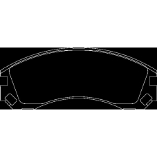 P 61 089 BREMBO Комплект тормозных колодок, дисковый тормоз