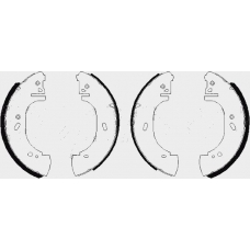 207 443 TOPRAN Комплект тормозных колодок