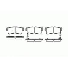 0746.22 REMSA Комплект тормозных колодок, дисковый тормоз