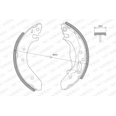 152-2102 WEEN Комплект тормозных колодок