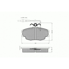 7.273 PEX Комплект тормозных колодок, дисковый тормоз