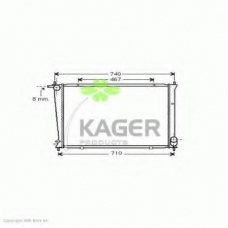 31-2363 KAGER Радиатор, охлаждение двигателя
