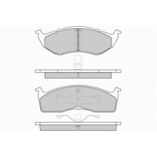 12-0841 E.T.F. Комплект тормозных колодок, дисковый тормоз