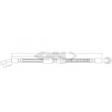 338722 SPIDAN Тормозной шланг