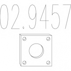 02.9457 MTS Прокладка, труба выхлопного газа