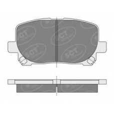 SP 349 SCT Комплект тормозных колодок, дисковый тормоз