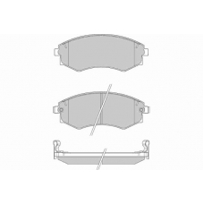 12-0941 E.T.F. Комплект тормозных колодок, дисковый тормоз