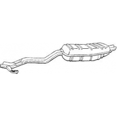 284-135 BOSAL Глушитель выхлопных газов конечный