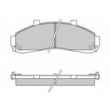 12-0829 E.T.F. Комплект тормозных колодок, дисковый тормоз