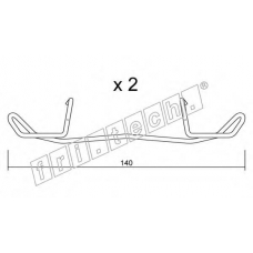 KIT.098 fri.tech. Комплектующие, колодки дискового тормоза