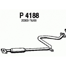 P4188 FENNO Средний глушитель выхлопных газов