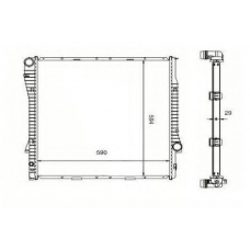 2060275 ORDONEZ Радиатор, охлаждение двигателя