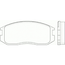 MDB1495 MINTEX Комплект тормозных колодок, дисковый тормоз