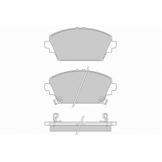 12-0870 E.T.F. Комплект тормозных колодок, дисковый тормоз