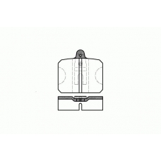 0118.10 REMSA Комплект тормозных колодок, дисковый тормоз