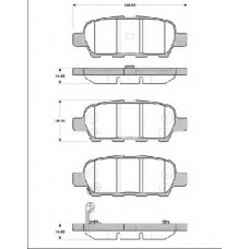 BLF1371 QUINTON HAZELL Комплект тормозных колодок, дисковый тормоз