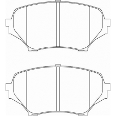 FD7245A NECTO Комплект тормозных колодок, дисковый тормоз