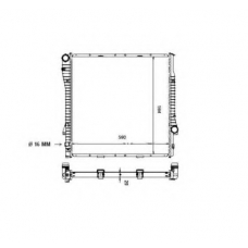 55329 NRF Радиатор, охлаждение двигателя