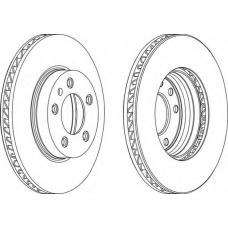 DDF1591LC-1 FERODO Тормозной диск