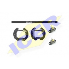 79KT0090 C ICER Комплект тормозных колодок