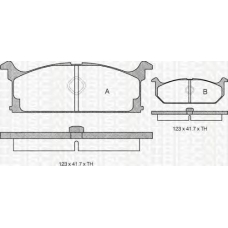 8110 69835 TRIDON Brake pads - front