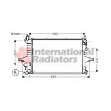 59002116 VAN WEZEL Радиатор, охлаждение двигателя