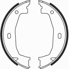 08100 KAWE Комплект тормозных колодок, стояночная тормозная с