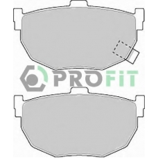 5000-0638 PROFIT Комплект тормозных колодок, дисковый тормоз