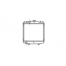 SZ2028 AVA Радиатор, охлаждение двигателя