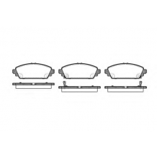 P6003.02 WOKING Комплект тормозных колодок, дисковый тормоз