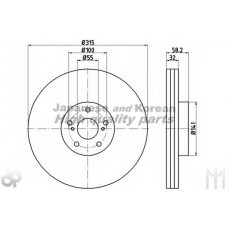 T603-11HD ASHUKI Тормозной диск