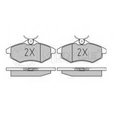 025 234 0719/PD MEYLE Комплект тормозных колодок, дисковый тормоз