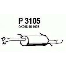 P3105 FENNO Глушитель выхлопных газов конечный