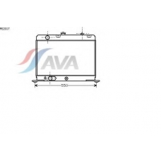 PE2017 AVA Радиатор, охлаждение двигателя