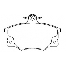QFI045-01 ASHUKI Комплект тормозных колодок, дисковый тормоз