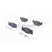 0 986 494 057 BOSCH Комплект тормозных колодок, дисковый тормоз