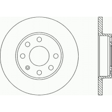BDA1403.10 OPEN PARTS Тормозной диск