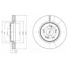 BG4250 DELPHI Тормозной диск