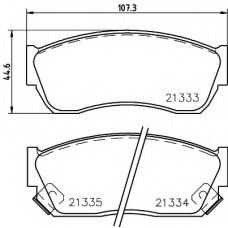 N-1306 COBREQ Комплект тормозных колодок, дисковый тормоз