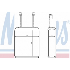 77600 NISSENS Теплообменник, отопление салона