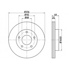 54742PRO PAGID Тормозной диск