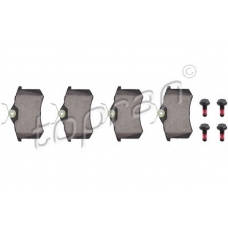 721 242 TOPRAN Комплект тормозных колодок, дисковый тормоз